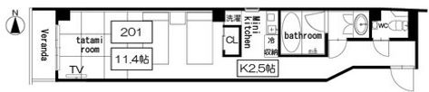 京都府京都市中京区のマンスリーマンション 京都シャラガム1 Man3 S京都 マンスリーズ